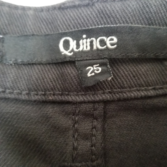 Quince Twill High Rise Cropped Pants Size 25 NWT - Picture 4 of 5